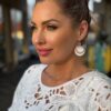 LEYA bőr kézműves fülbevaló kerek trio - arany | MyBerill Boutique
