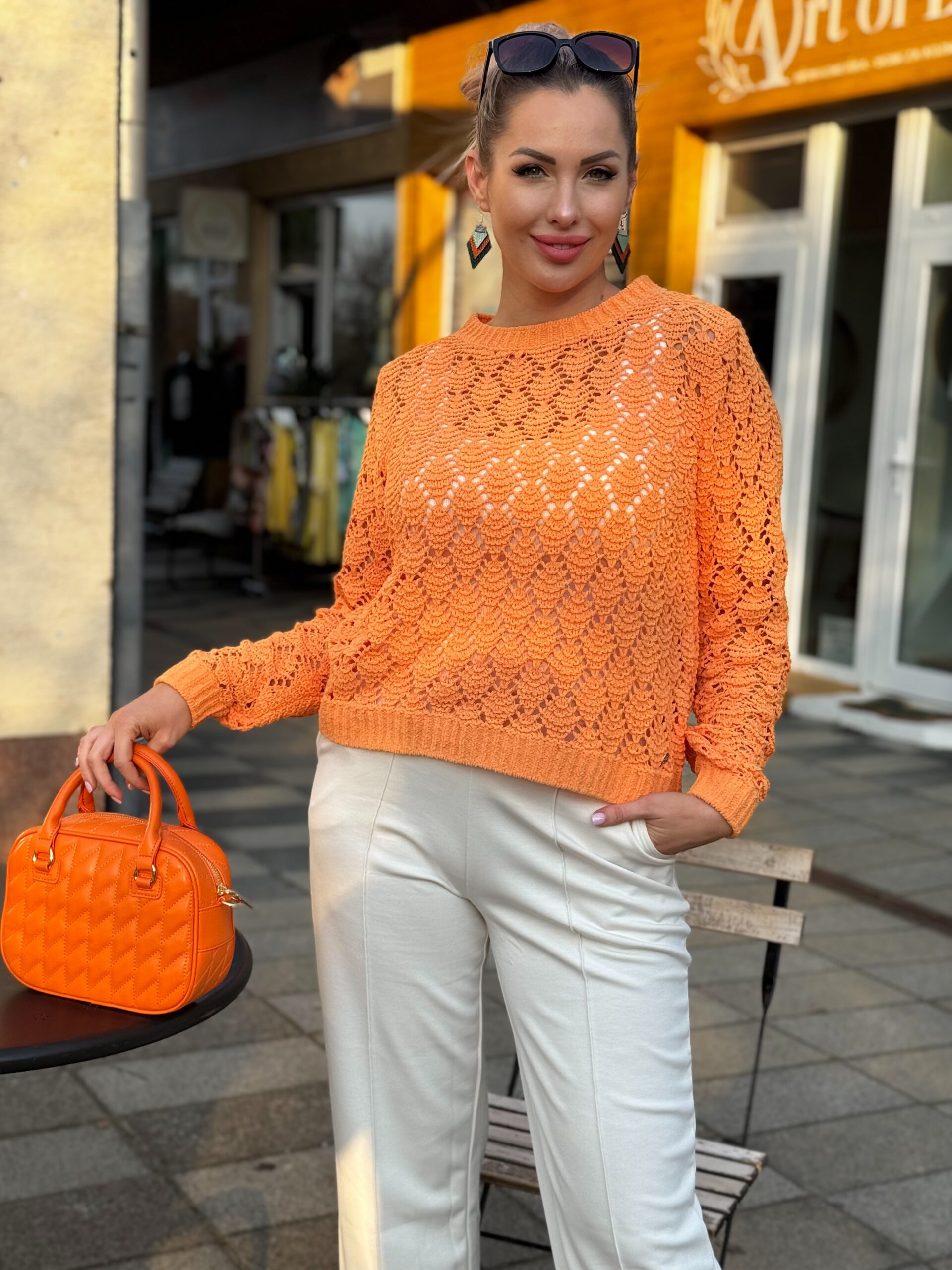 Monari zsenilia azsúr pulóver - Felső, 2. kép | MyBerill Boutique