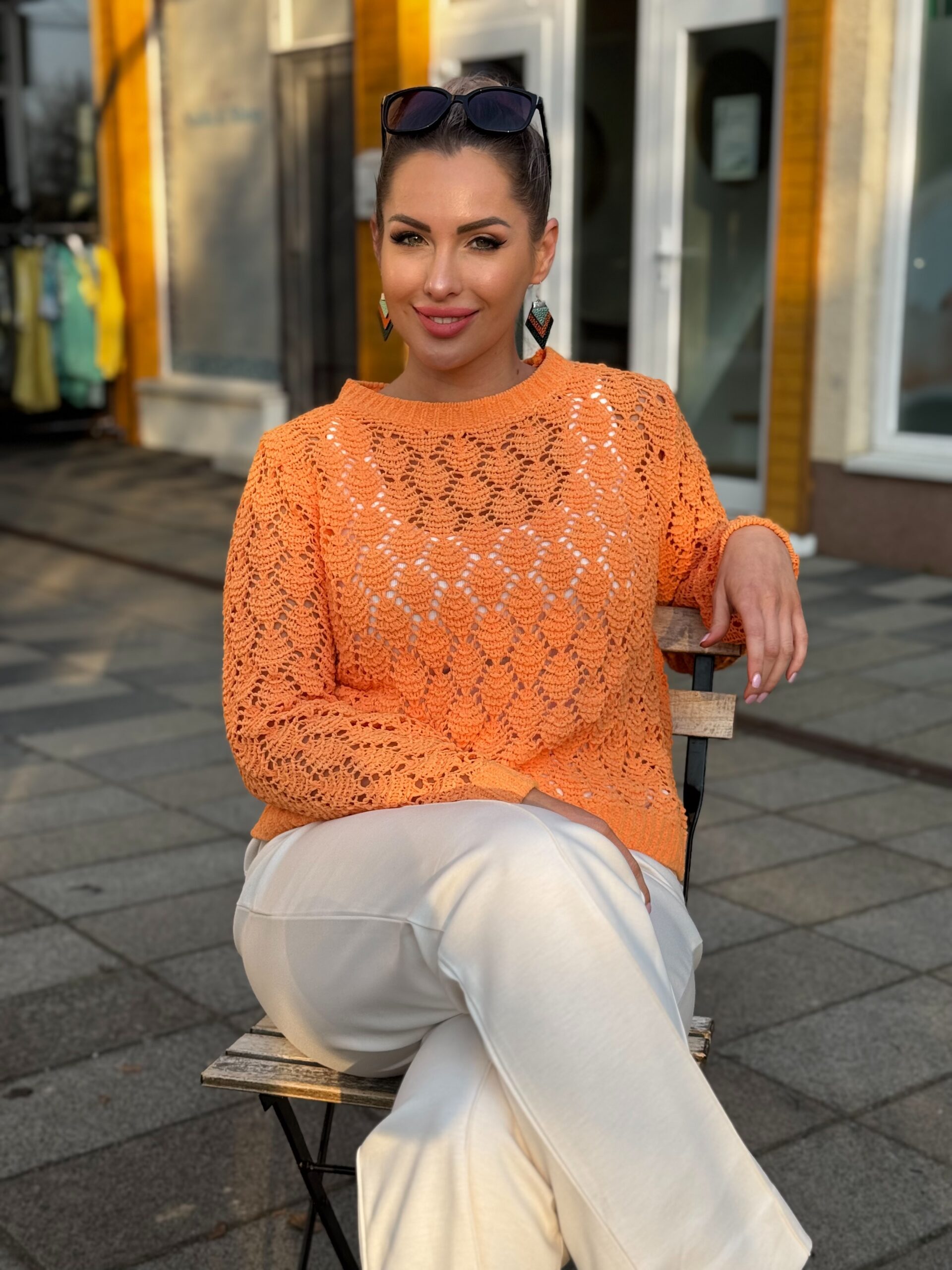 Monari zsenilia azsúr pulóver - Felső, 6. kép | MyBerill Boutique