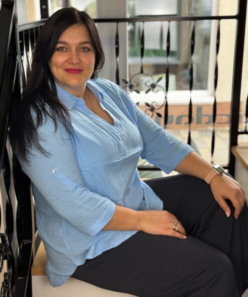 Navigazione muszlingéz galléros felső kék