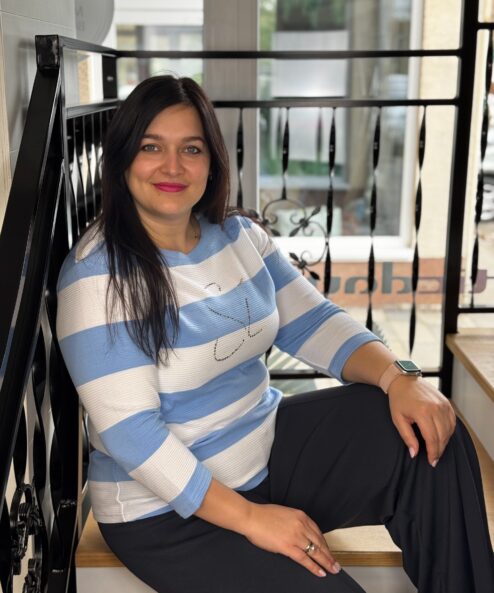 Navigazione 3/4-es ujjú női pulóver kék