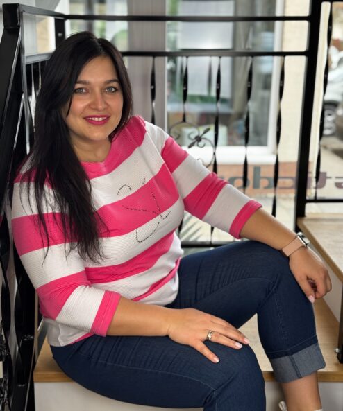 Alternative view of Navigazione 3/4-es ujjú női pulóver pink