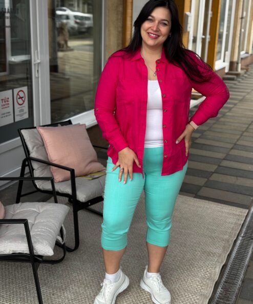 Navigazione farmer capri nadrág türkiz - Nadrág, 4. kép | MyBerill Boutique