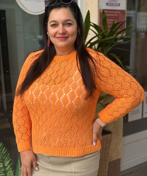 Monari zsenilia azsúr pulóver - Felső, 3. kép | MyBerill Boutique