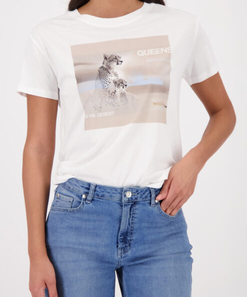 Monari leopárdos rövidujjú felső