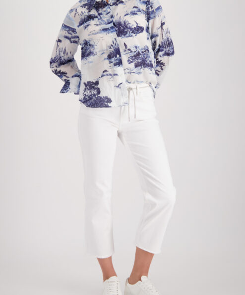 Monari fehér farmer 7/8 hosszal - fehér, 3. kép | MyBerill Boutique
