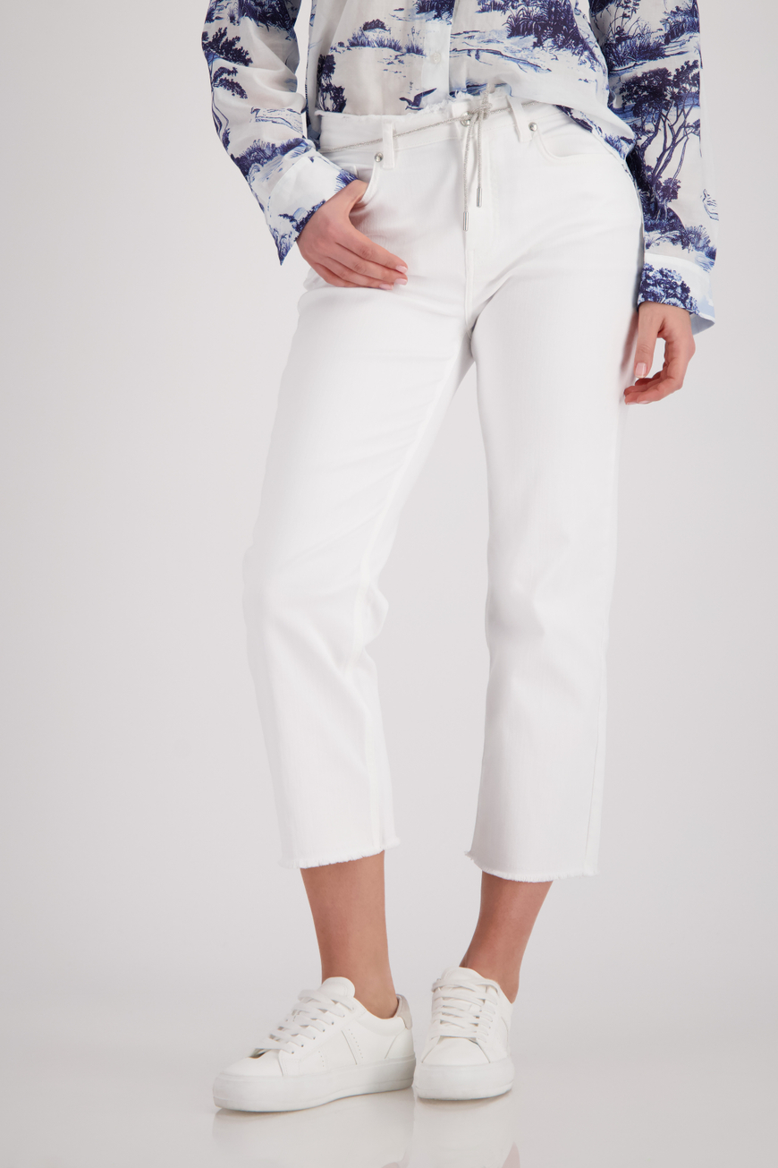 Monari fehér farmer 7/8 hosszal - fehér, 6. kép | MyBerill Boutique