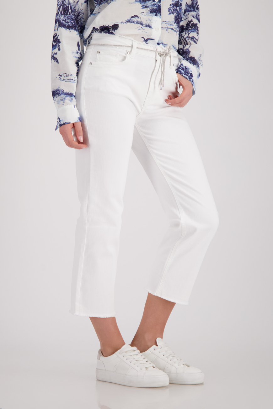 Monari fehér farmer 7/8 hosszal - fehér, 4. kép | MyBerill Boutique