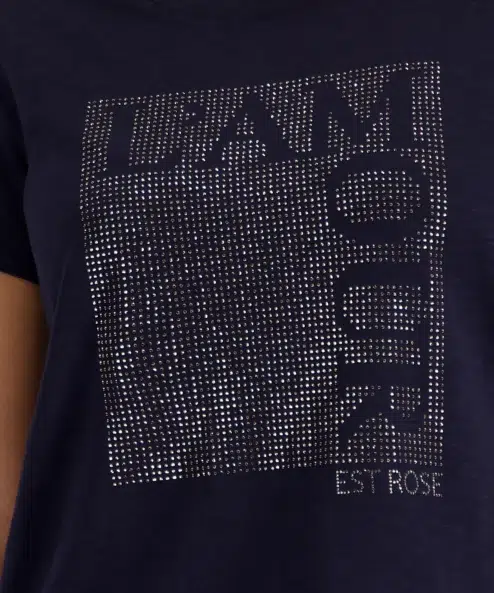 Monari rövidujjú strasszos felső sötétkék - Felső, 3. kép | MyBerill Boutique