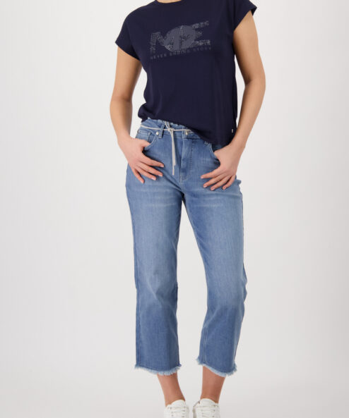 A Monari sötétkék strasszos poló alternatív nézete