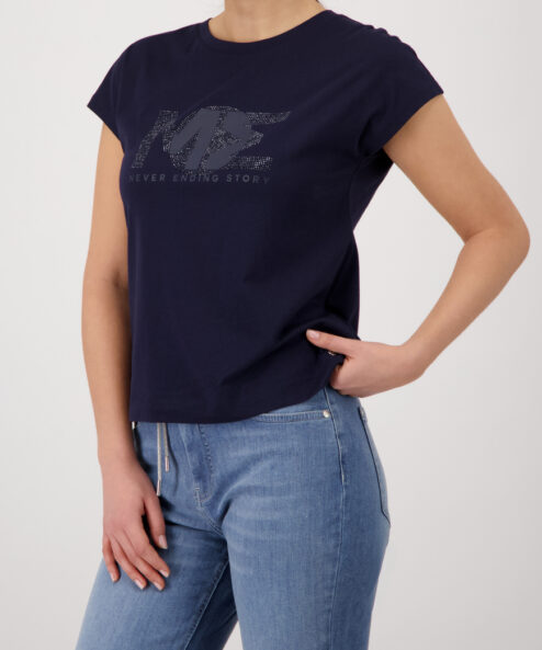 Monari sötétkék strasszos poló - Felső, 5. kép | MyBerill Boutique