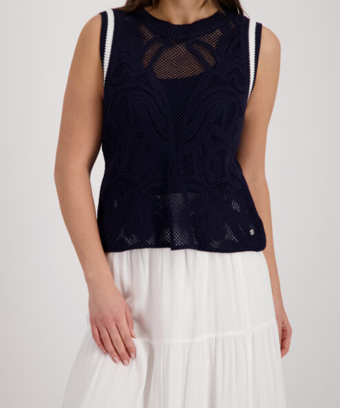 A Monari Kötött mellény Cornelly mintával alternatív nézete