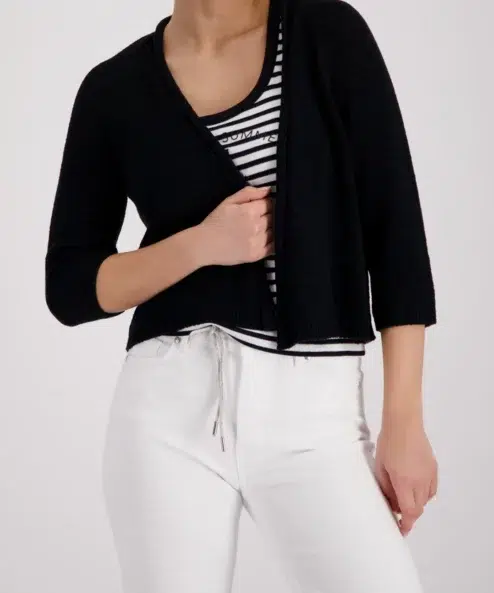 Monari kötött kardigán sötétkék - 3/4-es ujjú, 3. kép | MyBerill Boutique