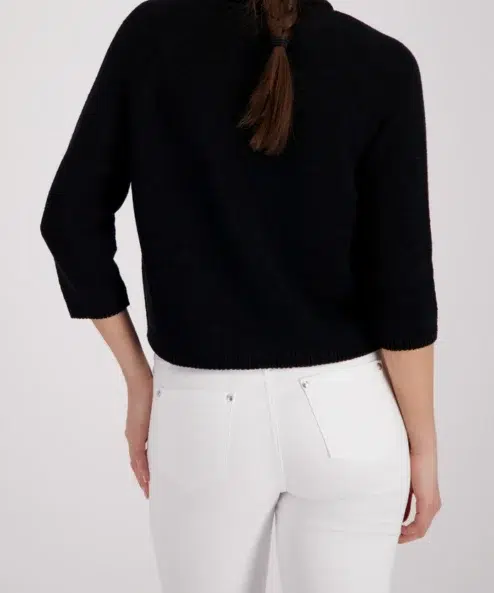 Monari kötött kardigán sötétkék - 3/4-es ujjú, 4. kép | MyBerill Boutique