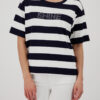 Monari rövidujjú csíkos felső “SHINE” - fehér | MyBerill Boutique