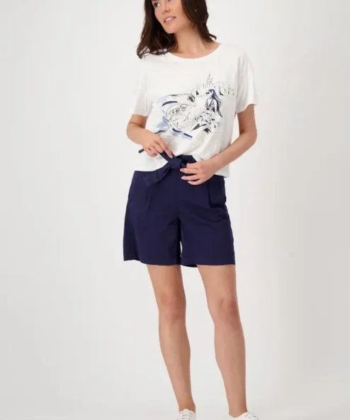 A Monari rövidujjú felső kék hajós alternatív nézete