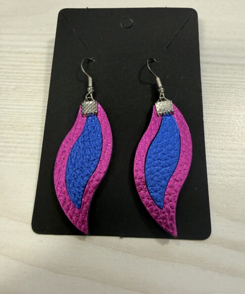 LEYA bőr kézműves fülbevaló hullám duo - arany, 3. kép | MyBerill Boutique