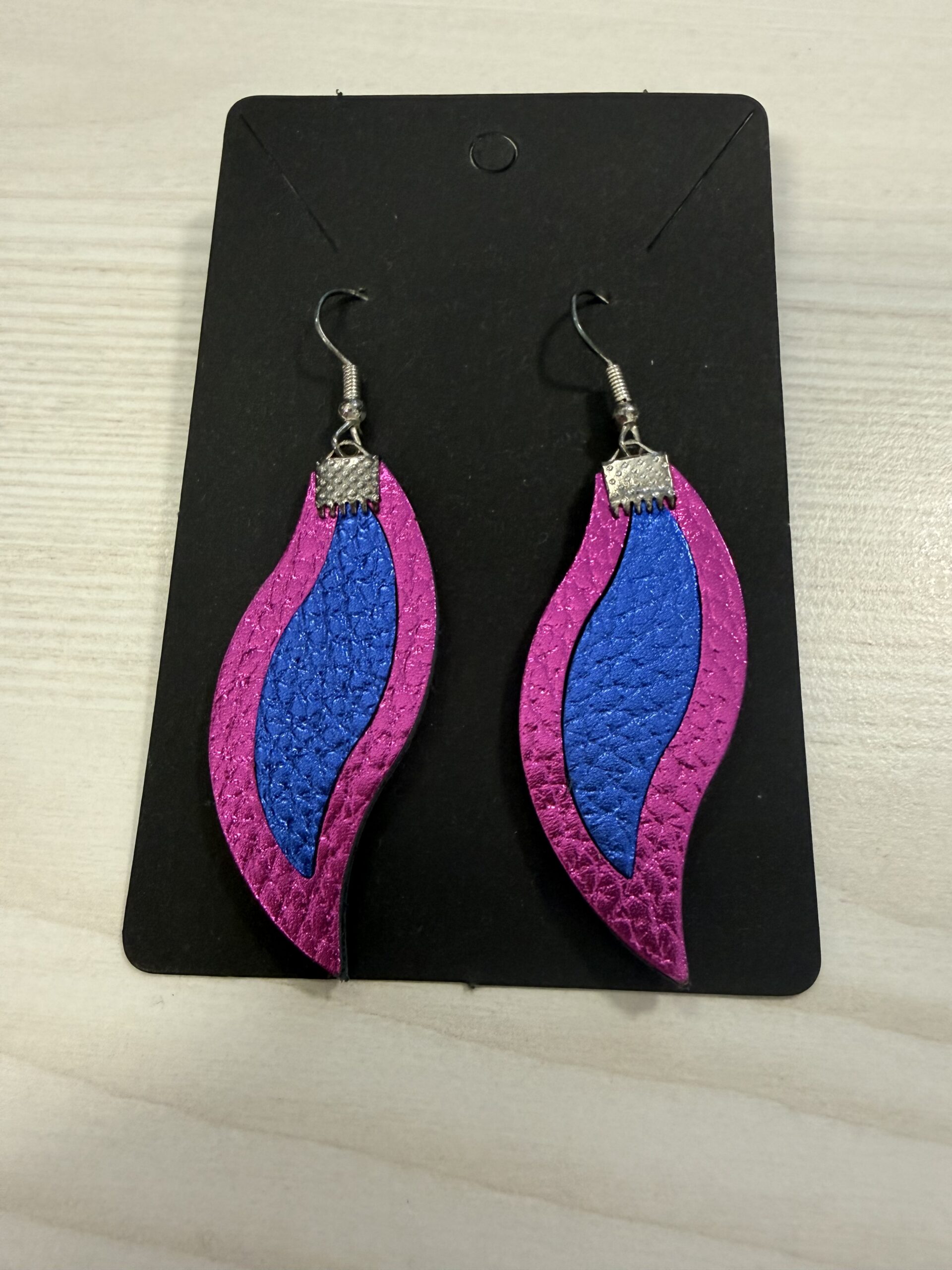 LEYA bőr kézműves fülbevaló hullám duo - arany, 3. kép | MyBerill Boutique