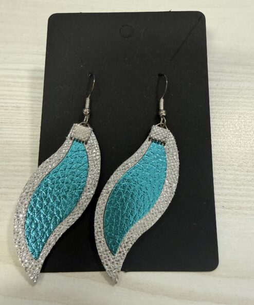 LEYA bőr kézműves fülbevaló hullám duo - arany, 4. kép | MyBerill Boutique