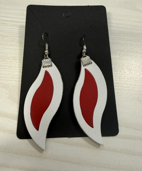 LEYA bőr kézműves fülbevaló hullám duo - arany, 7. kép | MyBerill Boutique