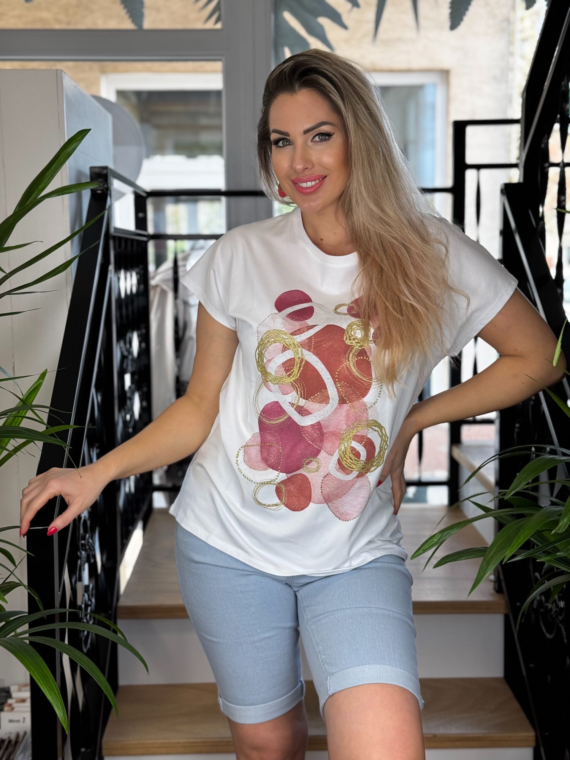 Navigazione nyomott mintás felső - arany, 2. kép | MyBerill Boutique