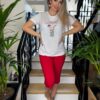 Navigazione Anne bengalin térd nadrág piros - Nadrág | MyBerill Boutique