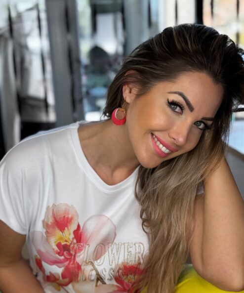 A LEYA bőr kézműves fülbevaló (kerek duo) alternatív nézete