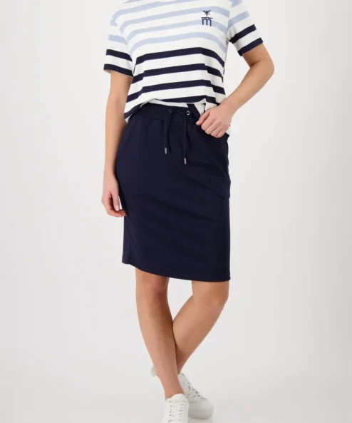 Monari gumis derekú szoknya sötétkék
