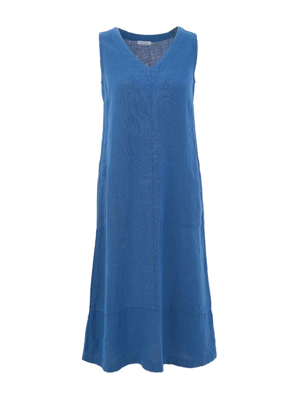 Dolcezza len ujjatlan midi ruha kék - Dolcezza, 3. kép | MyBerill Boutique