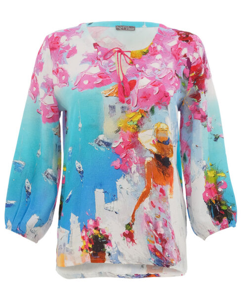 Dolcezza “Nyár Santoriniben”Blúz - 3/4-es ujjú, 3. kép | MyBerill Boutique