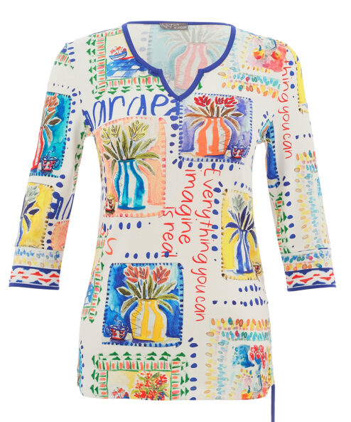 Dolcezza “A Kézzel készített Kertem” Felső - 3/4-es ujjú, 5. kép | MyBerill Boutique