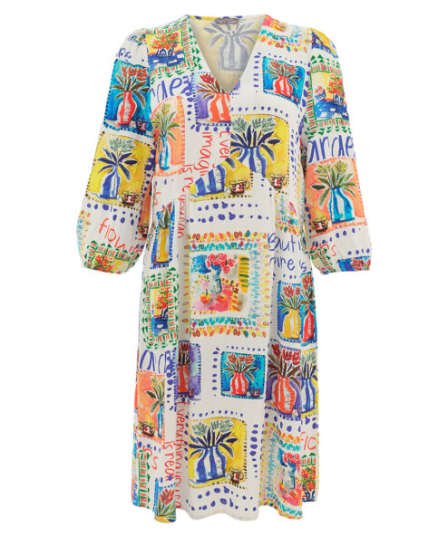 Dolcezza “A Kézzel készített Kertem” Mini Ruha - 3/4-es ujjú, 5. kép | MyBerill Boutique