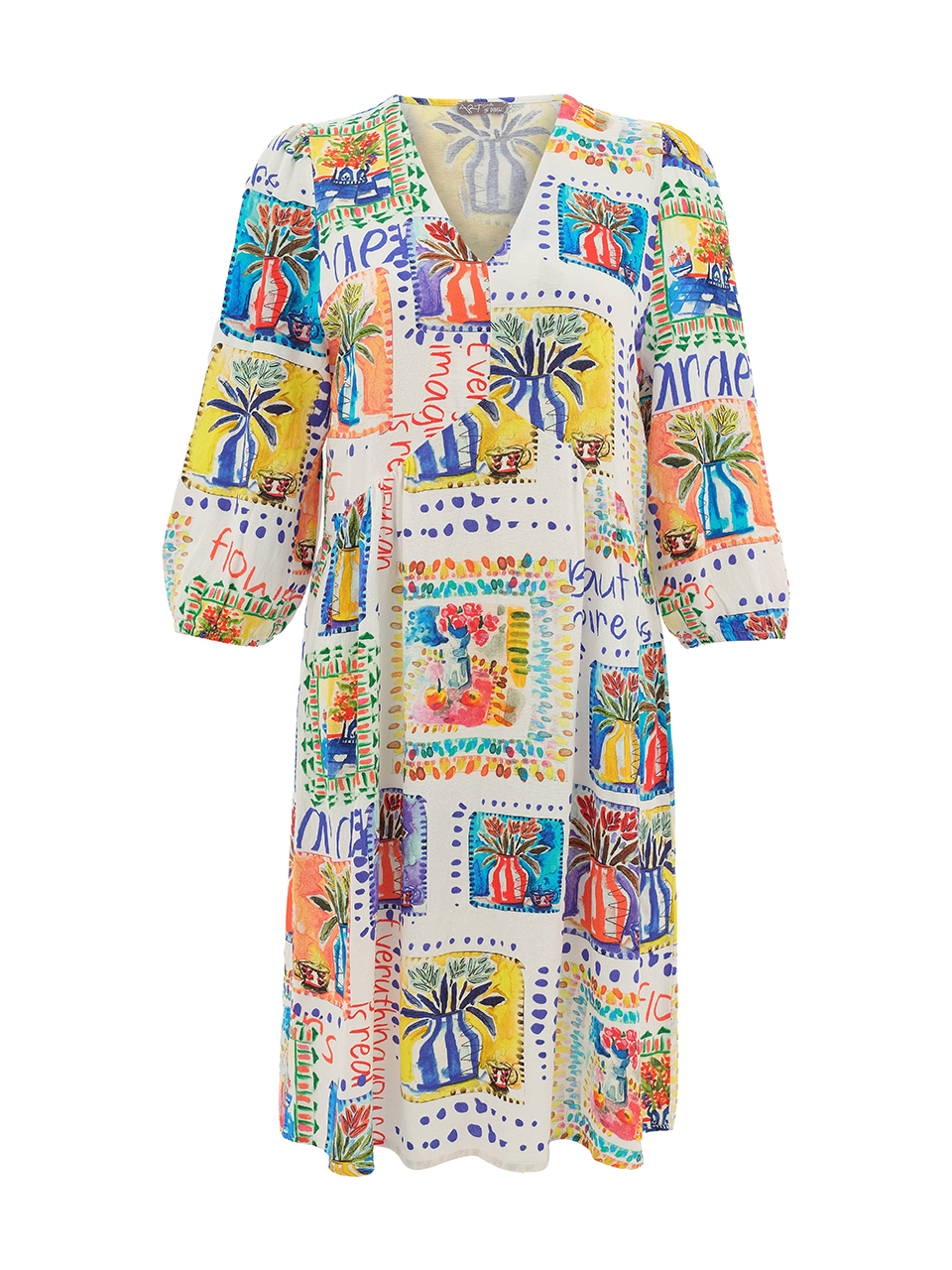 Dolcezza “A Kézzel készített Kertem” Mini Ruha - 3/4-es ujjú, 5. kép | MyBerill Boutique