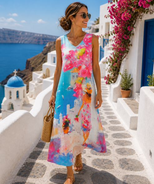 Dolcezza “Nyár Santoriniben” Ruha - Dolcezza, 5. kép | MyBerill Boutique