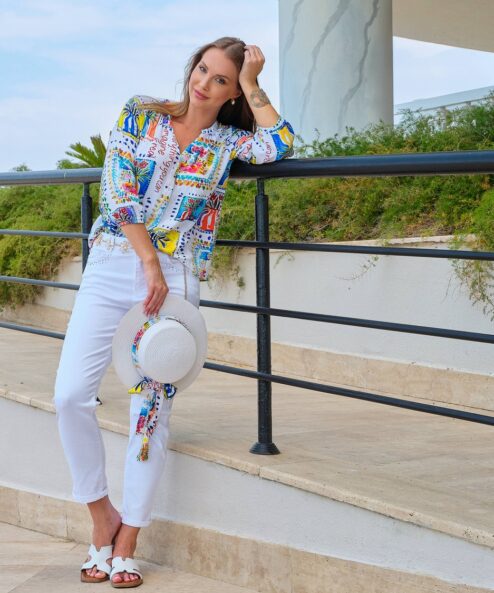 Dolcezza “A Kézzel készített kertem” Blúz - 3/4-es ujjú, 3. kép | MyBerill Boutique