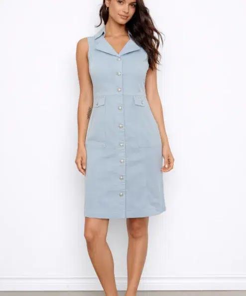 Dolcezza Jeans világoskék farmer ruha