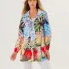 Dolcezza “Gepárd a városban” Esőkabát - acélkék | MyBerill Boutique