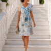 Dolcezza “Kollázs 46” Ruha - acélkék | MyBerill Boutique