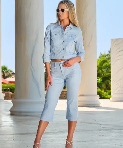 Dolcezza Jeans kabát világoskék