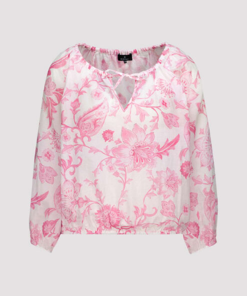 Monari Virág mintás blúz rózsaszín - 3/4-es ujjú, 6. kép | MyBerill Boutique