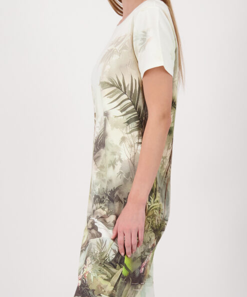 Monari Trópusi mintás ruha - barna, 5. kép | MyBerill Boutique