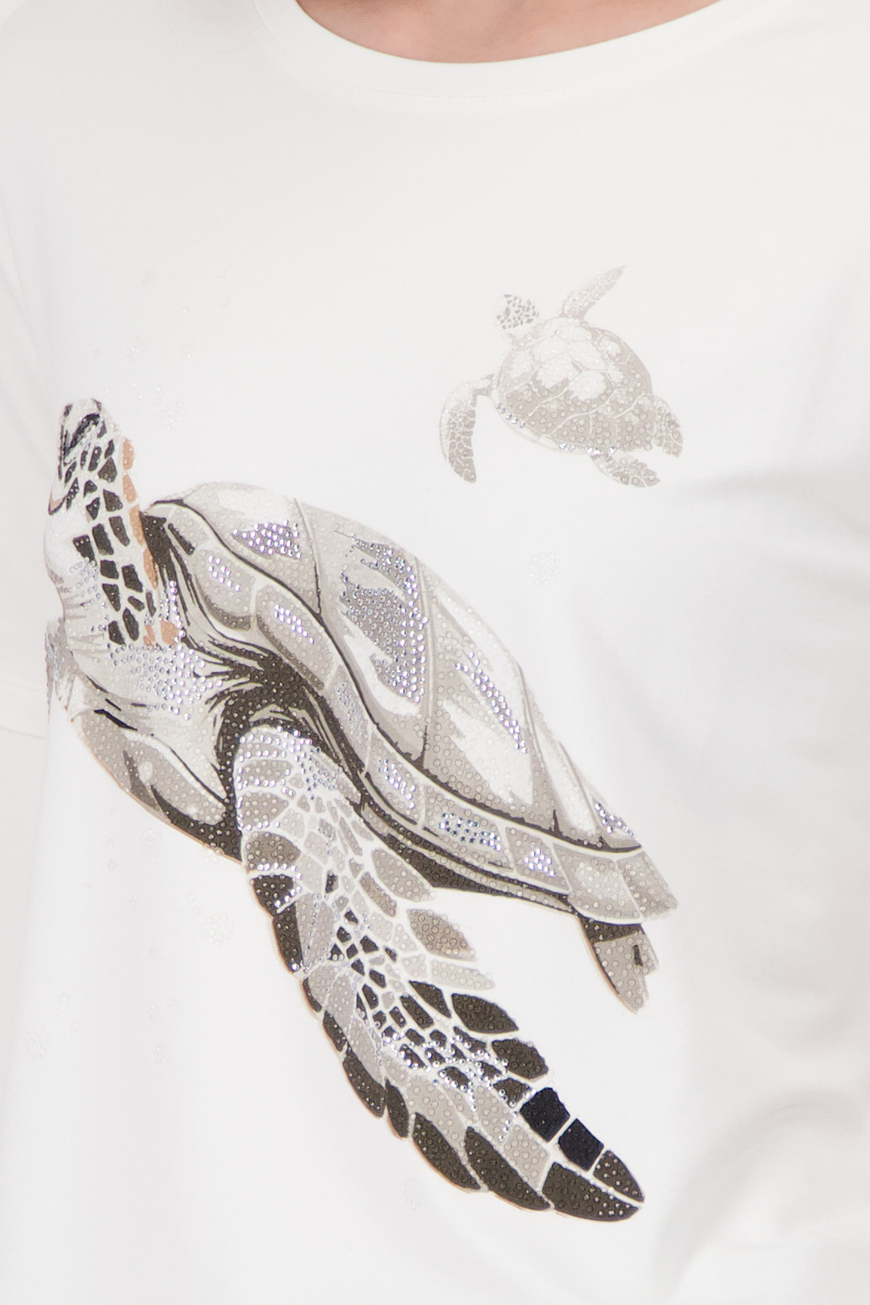 Monari Teknőcmintás póló - bézs, 3. kép | MyBerill Boutique