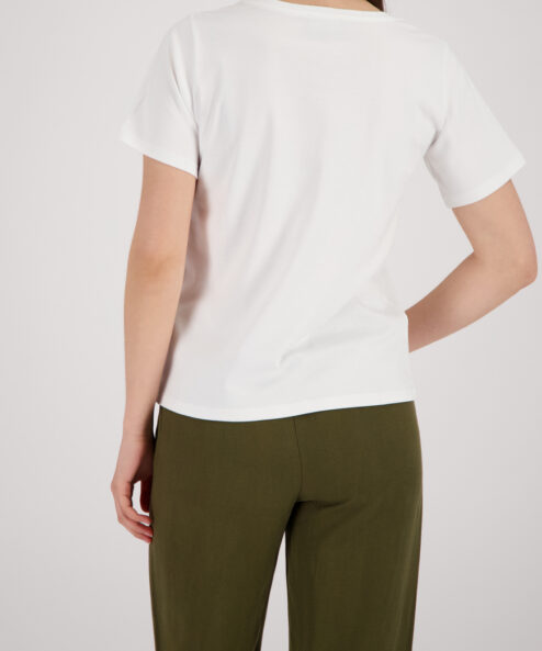 Monari Teknőcmintás póló (zöld) - ekrü, 4. kép | MyBerill Boutique