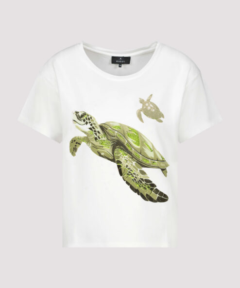 Monari Teknőcmintás póló (zöld) - ekrü, 6. kép | MyBerill Boutique