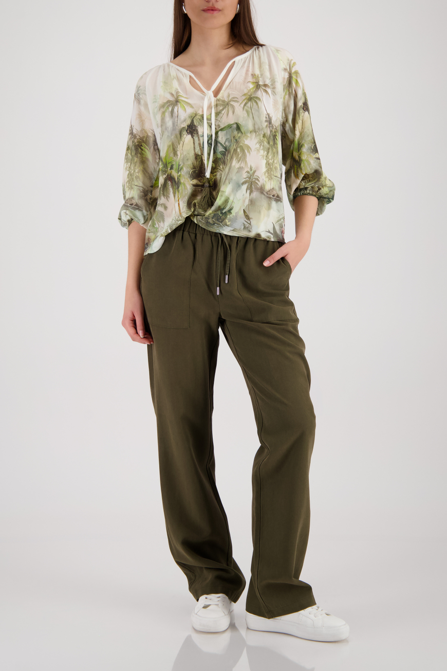 Monari Trópusi mintás blúz - 3/4-es ujjú, 8. kép | MyBerill Boutique