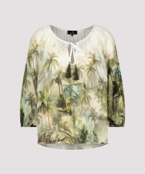 Monari Trópusi mintás blúz - 3/4-es ujjú, 6. kép | MyBerill Boutique