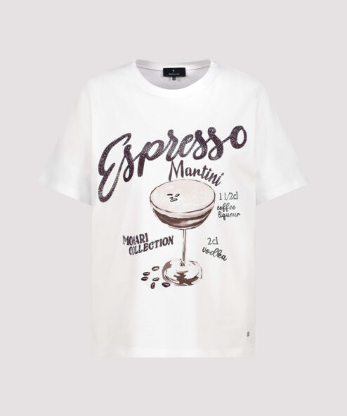 Monari Espresso mintás póló - barna, 7. kép | MyBerill Boutique