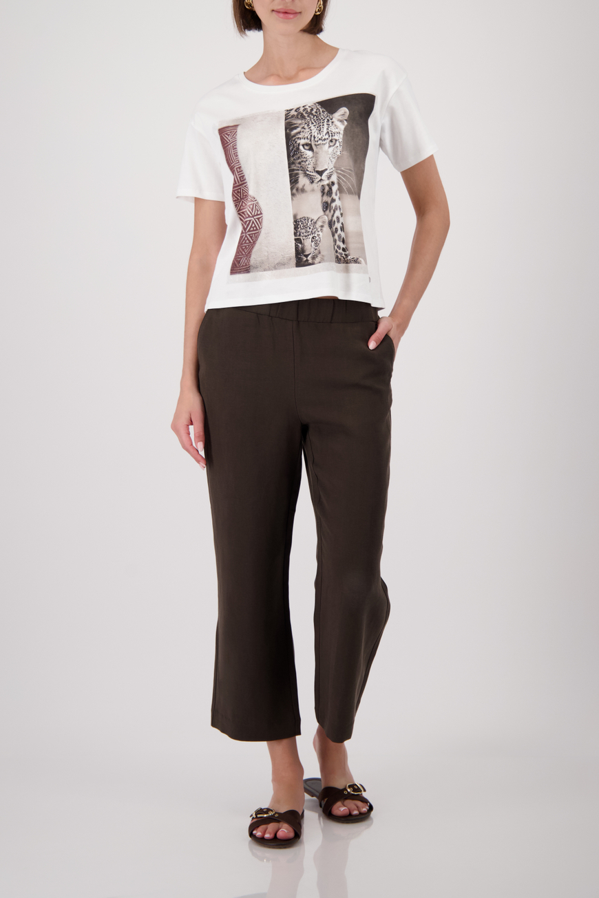 Monari Leopárdmintás póló - ekrü, 2. kép | MyBerill Boutique