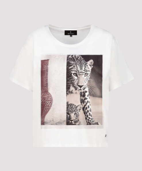 Monari Leopárdmintás póló - ekrü, 6. kép | MyBerill Boutique