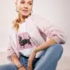 Monari rövid rózsaszín kiskabát - galléros | MyBerill Boutique